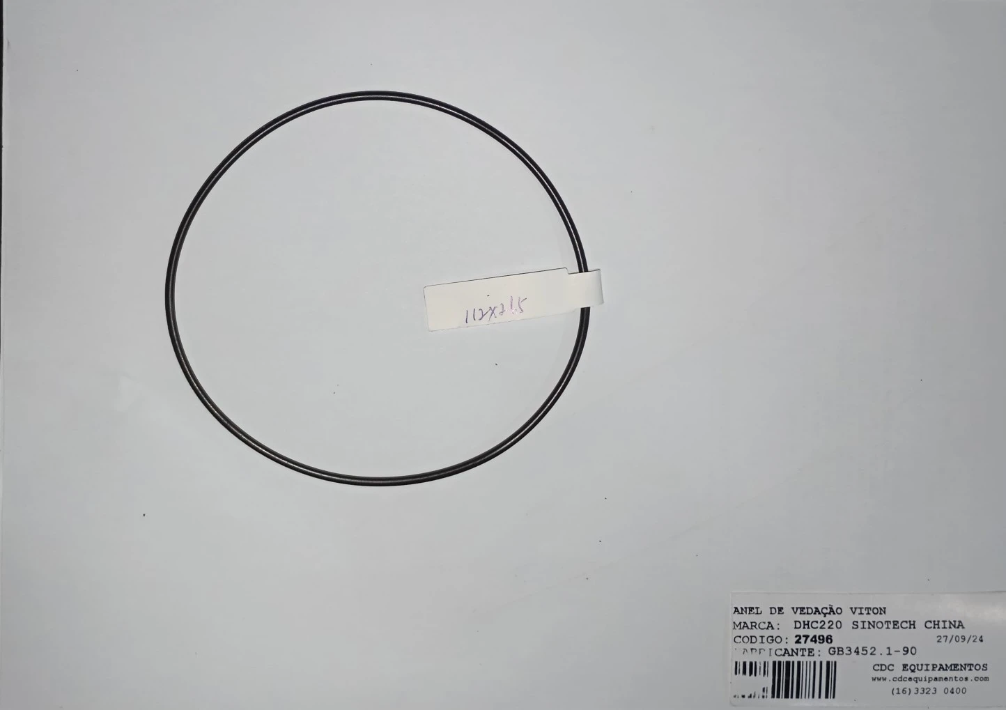 ANEL DE VEDAÇÃO O'RING VITON