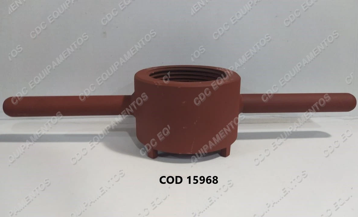 CHAVE P/ LEVANTAR FUNDO MOVEL COM PINOS P/ PORCA DA TAMPA DE DISTRIBUIÇÃO DE AGUA