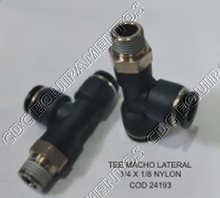 TEE MACHO LATERAL 0011CP 1/4 X 1/8N NYLON