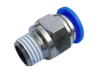 CONEXAO PNEUMATICA  1/4 ROSCA NPT X 10 MM