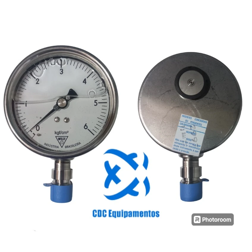 MANOMETRO Ø100mm; 0-6Kgf/cm2