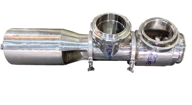 VALVULA SANITARIA INOX 304 SRC 2 POSICOES 3 VIAS Ø4