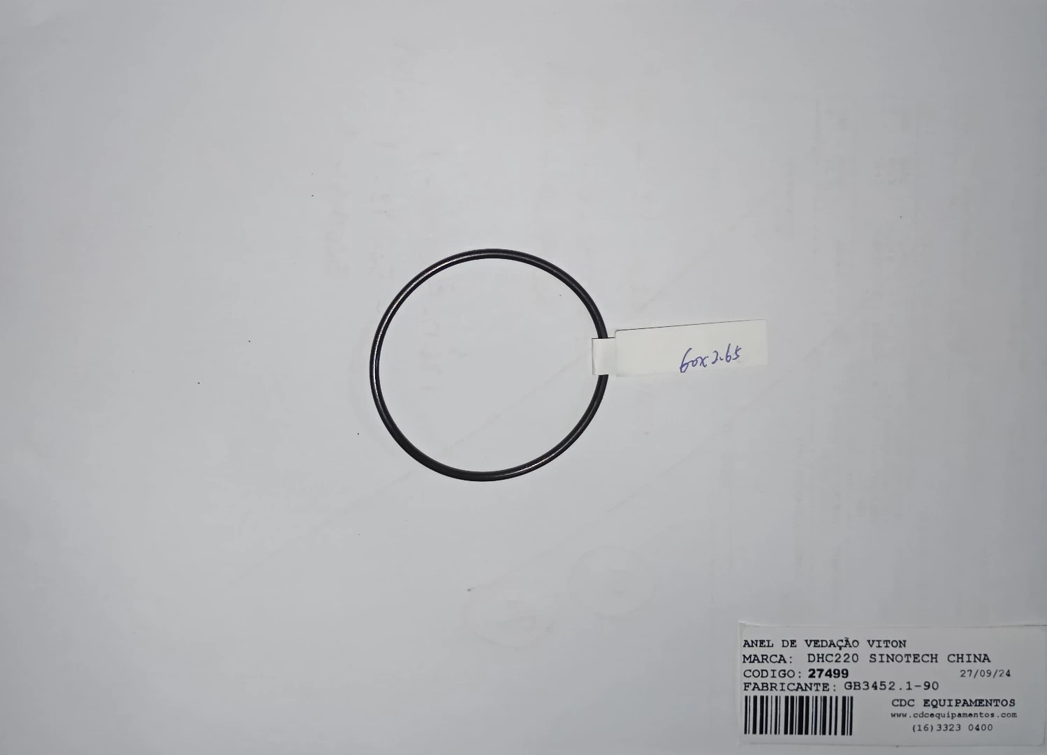 ANEL DE VEDAÇÃO O'RING VITON